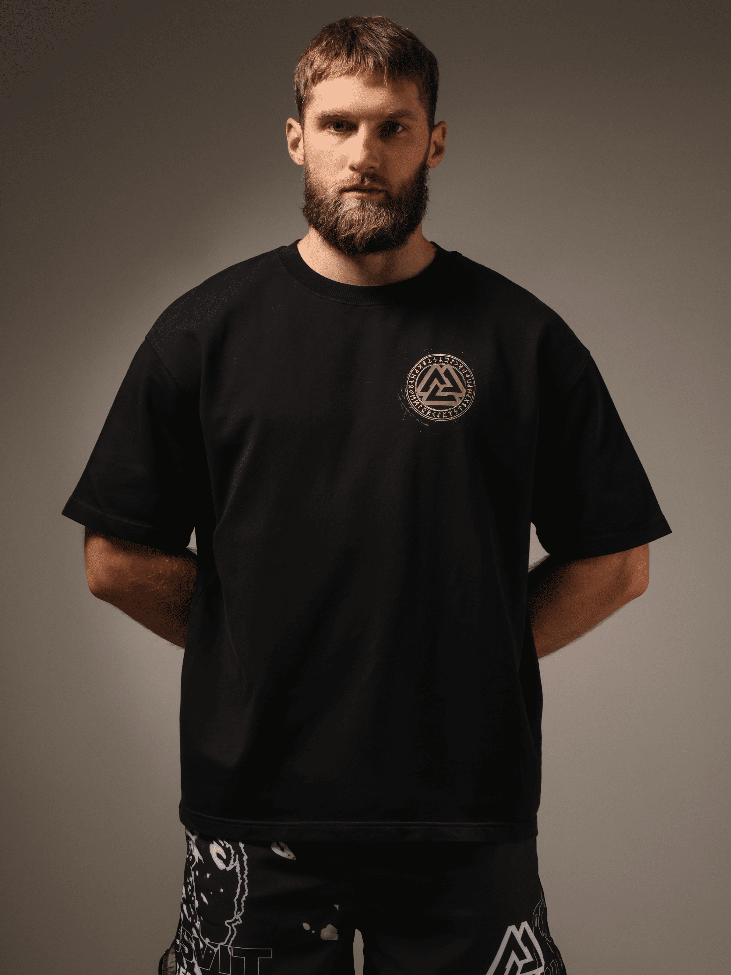 Oversized Imprint T-shirt Roast Black, Photo № 4
